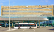 The Hague Central Station with bus terminal in The Hague, South Holland, Haaglanden, Nethe...