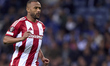 Ayoub El Kaabi of Olympiacos El Pireo is in action during the UEFA Europa League match bet...