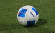 The official match ball of the 2025 CONCACAF Champions Cup is seen during the first leg ma...
