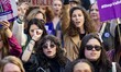 The women's rights protest, which starts from Place de la Republique in Paris, France, on...