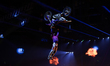 Competitors perform during The Freestyle Heroes Total Action Show at Tauron Arena Krakow i...