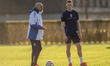 Italy Head Coach Luciano Spalletti participates in the training session at BPER Training C...