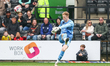 Number 12, goalkeeper Filip Marschall of Crewe Alexandra, is in action during the Sky Bet...