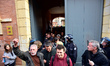 Occupiers stopped their occupation of a conference room booker for ex-ministre of François...
