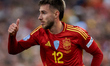 Oscar Mingueza of Spain reacts during the UEFA Nations League Quarterfinal Leg Two match b...