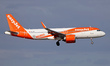 An Airbus A320-251N from easyJet (Basel-Mulhouse Sticker) lands at Barcelona-El Prat airpo...