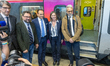 Caroline Chabrol, General Manager of SNCF Voyages Italia, and Alberto Cirio, President of...