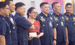 Philippine National Police chief PGen. Rommel Marbil, along with senior police officials,...
