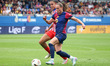 Ewa Pajor and Lauren Eduarda Leal Costa play during the match between FC Barcelona Women a...