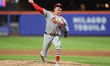 St. Louis Cardinals starting pitcher Miles Mikolas #39 throws during the fifth inning of t...