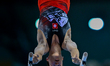 Matteo Giubellini of Switzerland competes in the men's Parallel Bars Final of the 17th FIG...