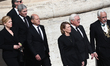 Britta Ernst, Former German Chacellor Olaf Scholz, Elke Budenbender and German President F...