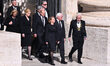 Frank-Walter Steinmeier and Olaf Scholz attend the Funeral Mass of the Holy Father Pope Fr...