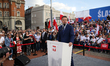 Rafal Trzaskowski, the PO candidate for president, attends an election rally at the Septem...