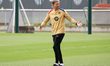 Marcus Sorg participates in FC Barcelona training at the Joan Gamper Sports City before th...