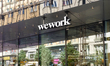 An exterior view of a WeWork coworking space is in the city center of Prague, Czech Republ...