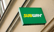 The Subway logo is seen on the street in Krakow, Poland, on May 13, 2025. 
