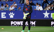 Marc-Andre ter Stegen trains during the match between RCD Espanyol and FC Barcelona in wee...