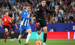 Andreas Christensen and Javi Puado play during the match between RCD Espanyol and FC Barce...