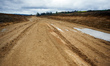 The construction site of the A69 near Cuq-Toulza, Tarn, shows that the leveling works are...