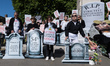 LONDON, UNITED KINGDOM - MAY 16, 2025: Christian campaigners and their supporters gather o...