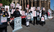 LONDON, UNITED KINGDOM - MAY 16, 2025: Christian campaigners and their supporters gather o...