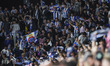 RCD Espanyol fans attend the La Liga EA Sports 2024/25 match between RCD Espanyol and FC B...