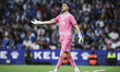 Joan Garcia of RCD Espanyol plays during the La Liga EA Sports 2024/25 match between RCD E...