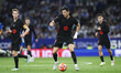 Robert Lewandowski of FC Barcelona controls the ball during the La Liga EA Sports 2024/25...