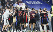 FC Barcelona players celebrate the La Liga championship during the La Liga EA Sports 2024/...
