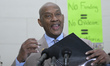 US Congressman Dwight Evans (D-PA) speaks about Head Start Programs to provide free learni...