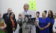 US Congressman Dwight Evans (D-PA) speaks about Head Start Programs to provide free learni...