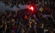 In Barcelona, Spain, on May 16, 2025, FC Barcelona celebrates their historic 2024-2025 sea...