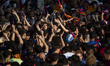 In Barcelona, Spain, on May 16, 2025, FC Barcelona celebrates their historic 2024-2025 sea...