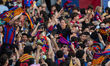 In Barcelona, Spain, on May 16, 2025, FC Barcelona celebrates their historic 2024-2025 sea...