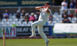 James Minto of Durham bowls during the first day of the Rothesay County Championship match...