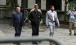 Cassie Ventura's husband, Alex Fine, walks by the media before entering federal court in N...