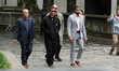 Cassie Ventura's husband, Alex Fine, walks by the media before entering federal court in N...