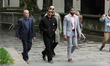 Cassie Ventura's husband, Alex Fine, walks by the media before entering federal court in N...