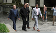 Cassie Ventura's husband, Alex Fine, walks by the media before entering federal court in N...