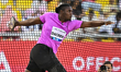 Fedrick Dacres of Jamaica competes in the men's Discus Throw final at the Diamond League D...