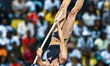 Imogen Ayris of New Zealand competes in the women's Pole Vault final at the Diamond League...