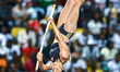 Imogen Ayris of New Zealand competes in the women's Pole Vault final at the Diamond League...
