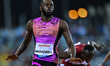 Rasheed Broadbell of Jamaica competes in the men's 110m Hurdles final at the Diamond Leagu...