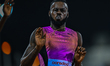 Rasheed Broadbell of Jamaica competes in the men's 110m Hurdles final at the Diamond Leagu...