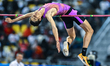 Matteo Sioli of Italy competes in the men's High Jump at the Diamond League Doha Meeting 2...