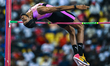 Raymond Richards of Jamaica competes in the men's high jump at the Diamond League Doha Mee...