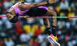 Raymond Richards of Jamaica competes in the men's high jump at the Diamond League Doha Mee...