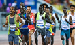 Wale Getnet of Ethiopia competes in the men's 5000m at the Diamond League Doha Meeting 202...