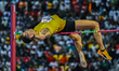 Hamish Kerr of New Zealand competes in the men's High Jump at the Diamond League Doha Meet...
